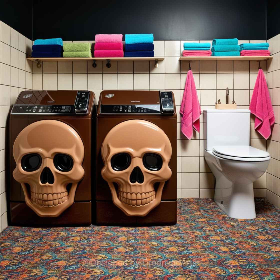 Skull Shaped Washer/Dryer Sets