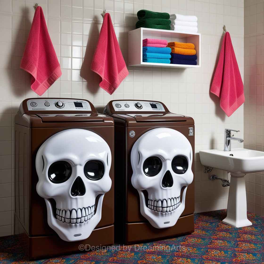 Skull Shaped Washer/Dryer Sets