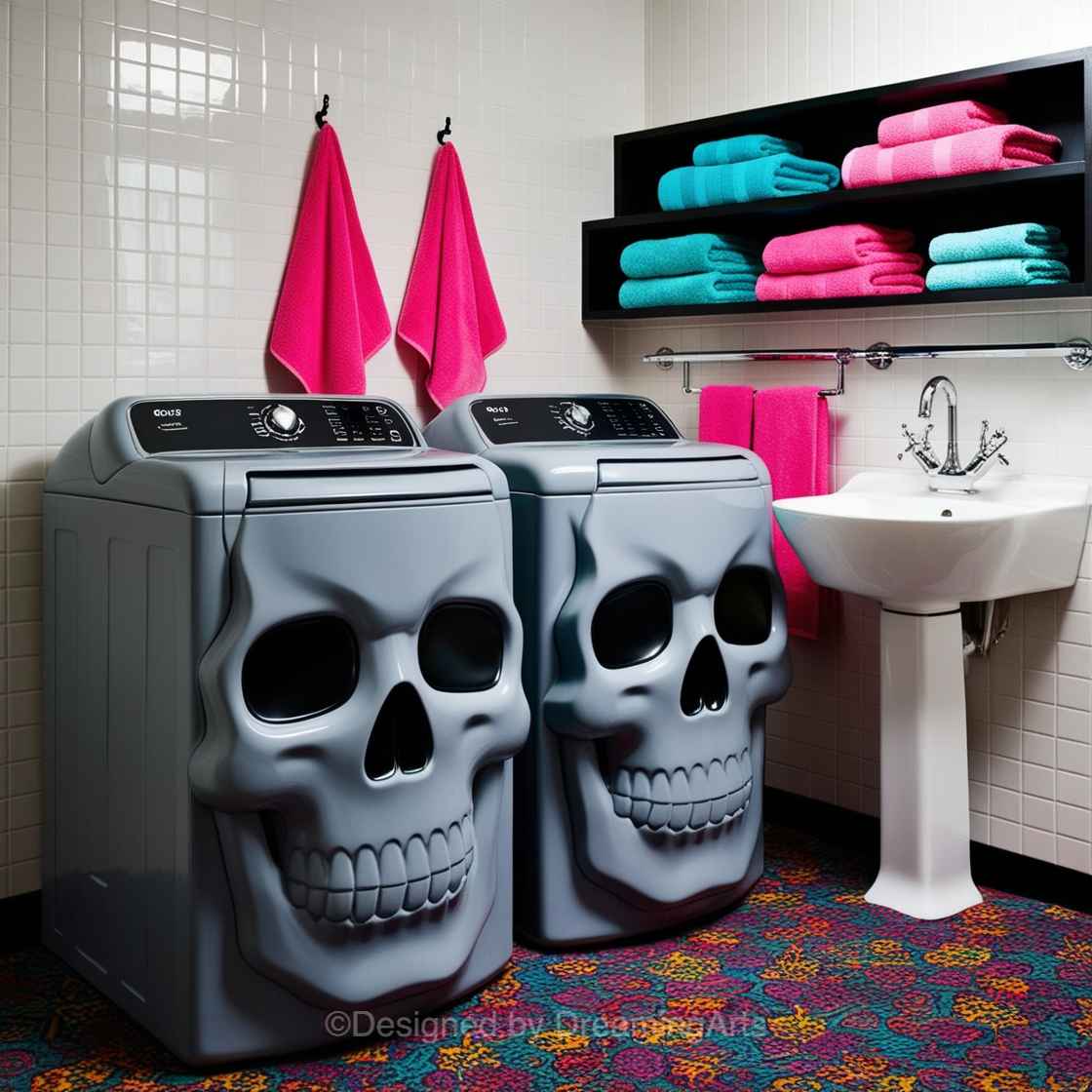 Skull Shaped Washer/Dryer Sets