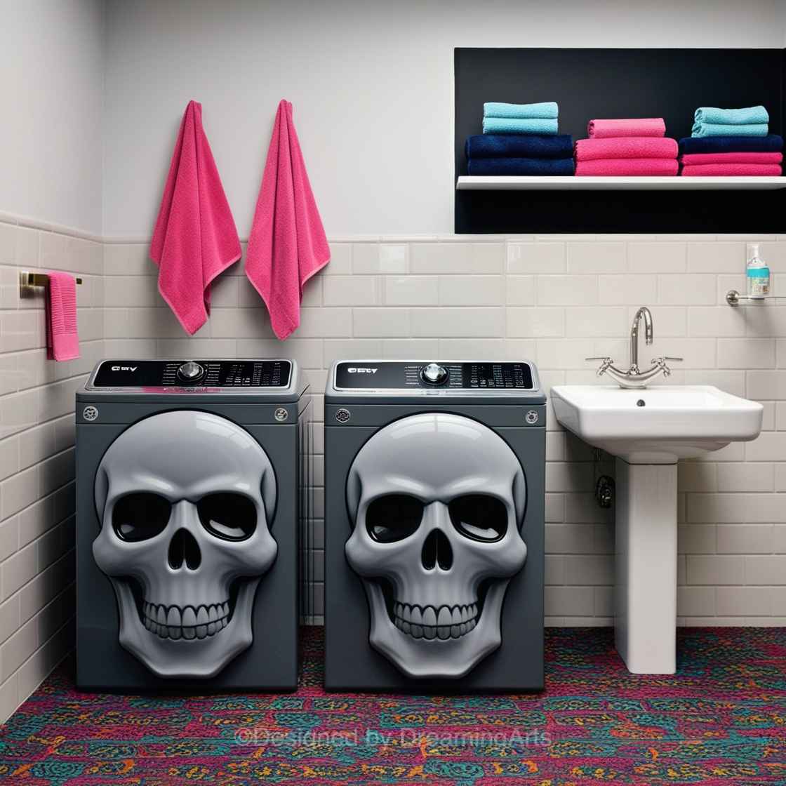 Skull Shaped Washer/Dryer Sets