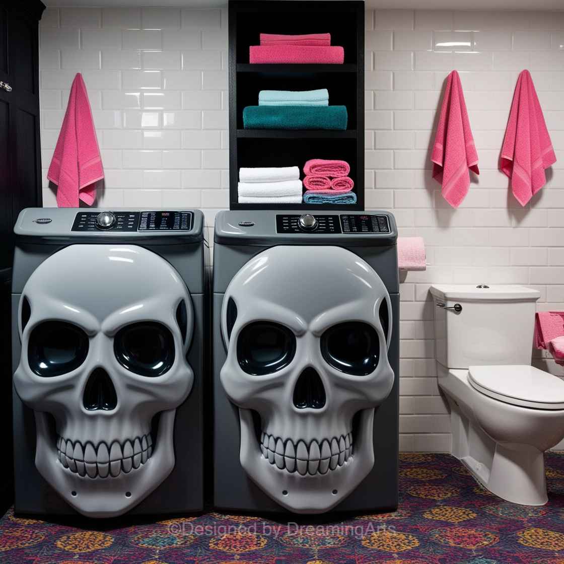 Skull Shaped Washer/Dryer Sets