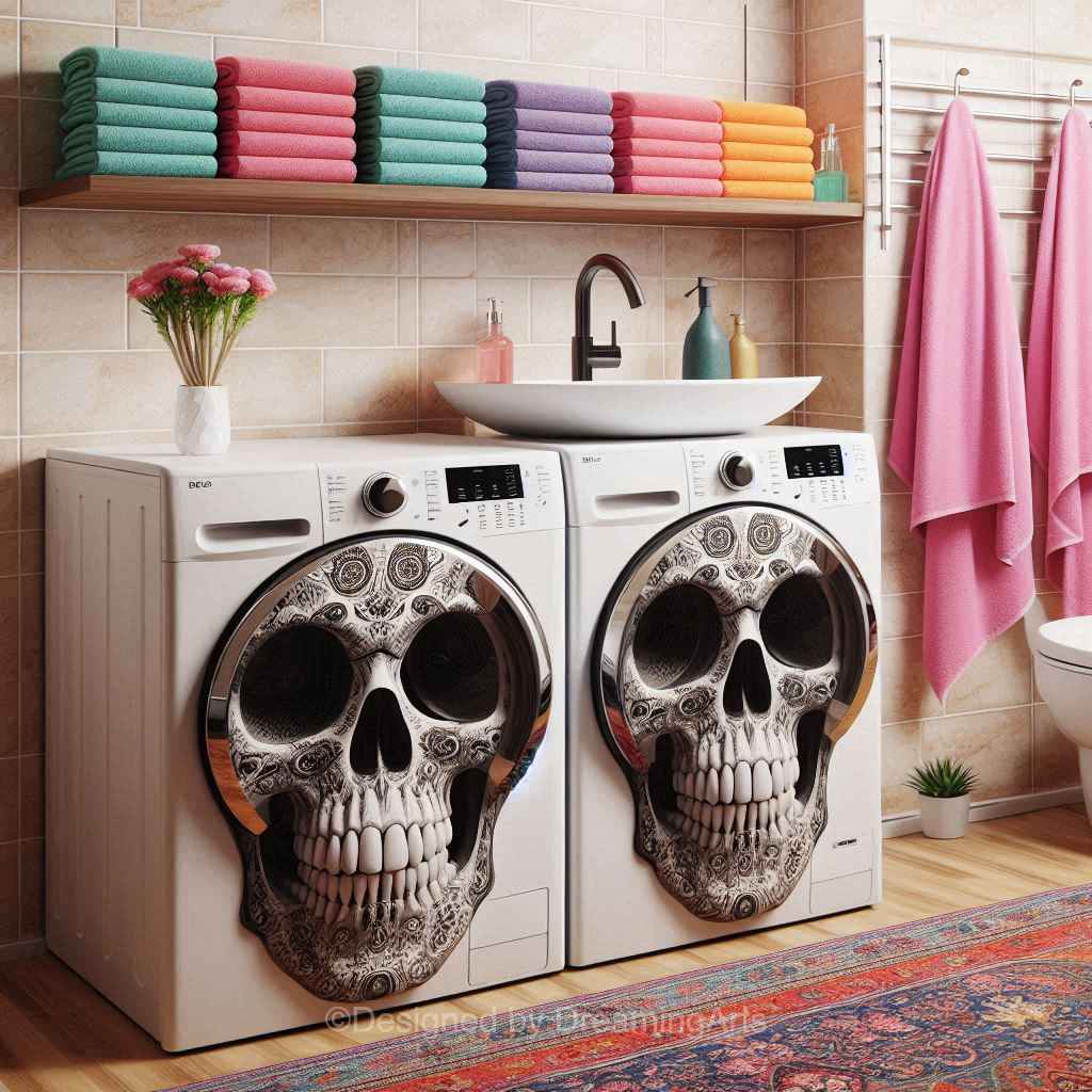 Skull Shaped Washer/Dryer Sets