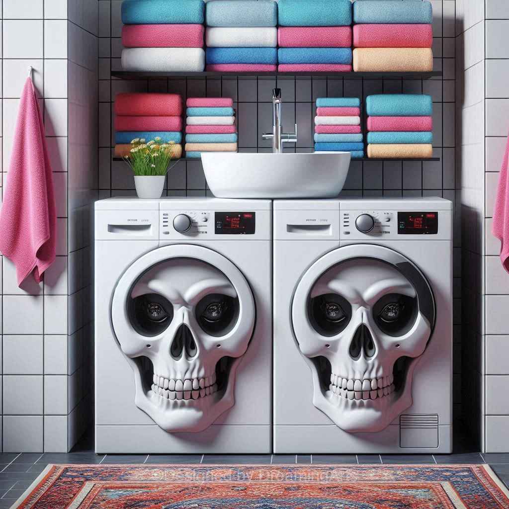 Skull Shaped Washer/Dryer Sets