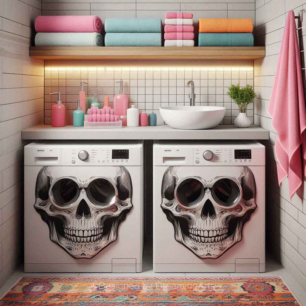 Skull Shaped Washer/Dryer Sets