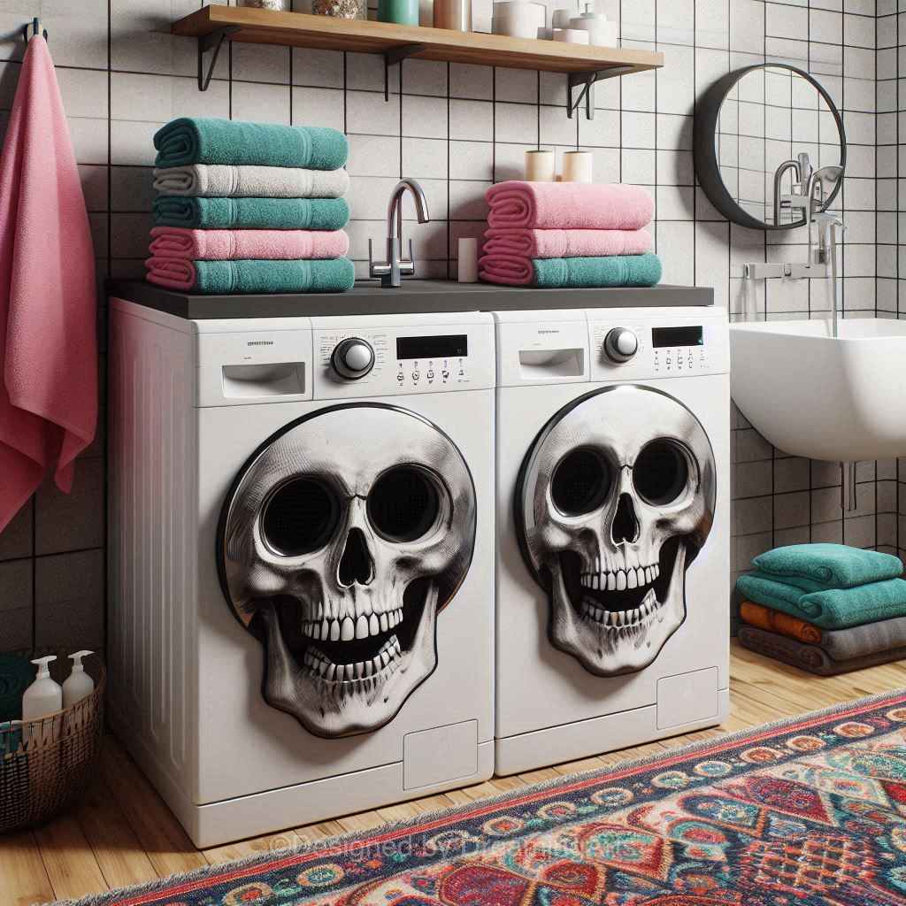 Skull Shaped Washer/Dryer Sets