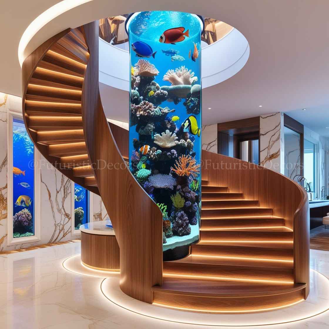 Spiral Staircase Aquariums