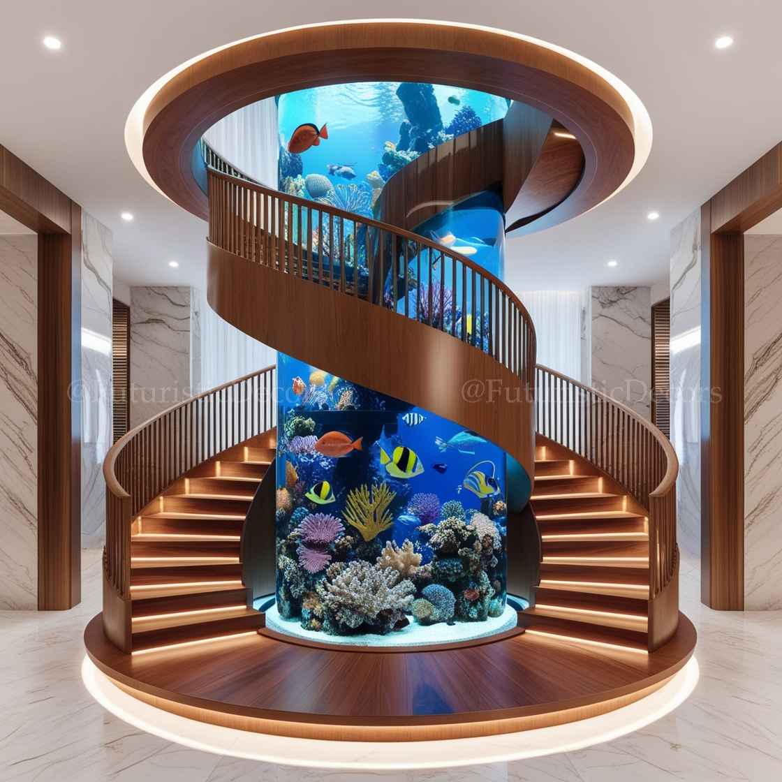 Spiral Staircase Aquariums