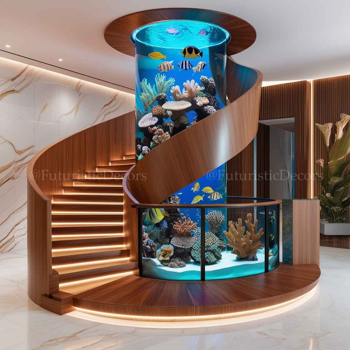 Spiral Staircase Aquariums