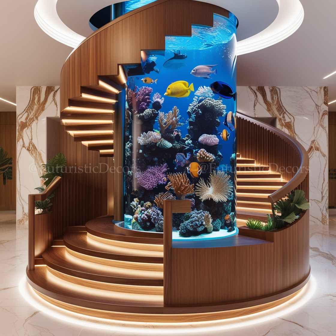 Spiral Staircase Aquariums