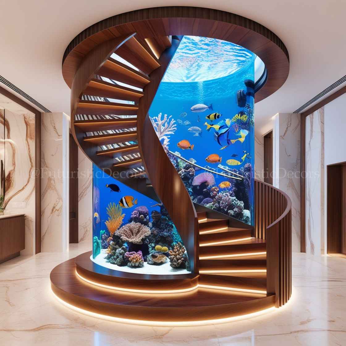 Spiral Staircase Aquariums