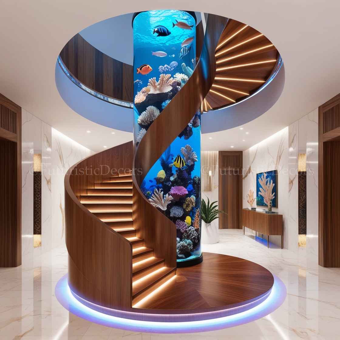 Spiral Staircase Aquariums