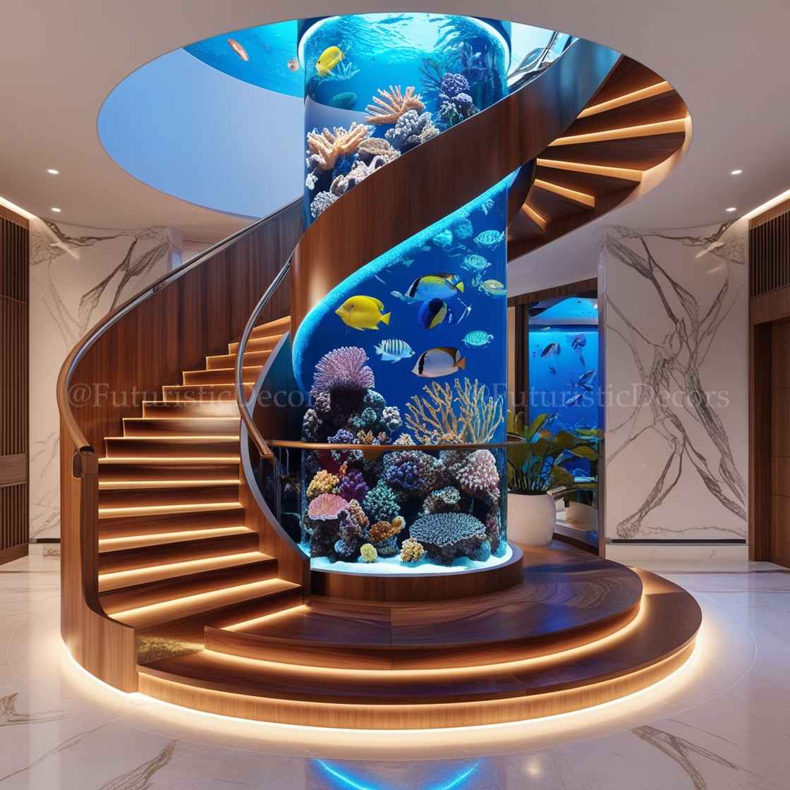 Spiral Staircase Aquariums