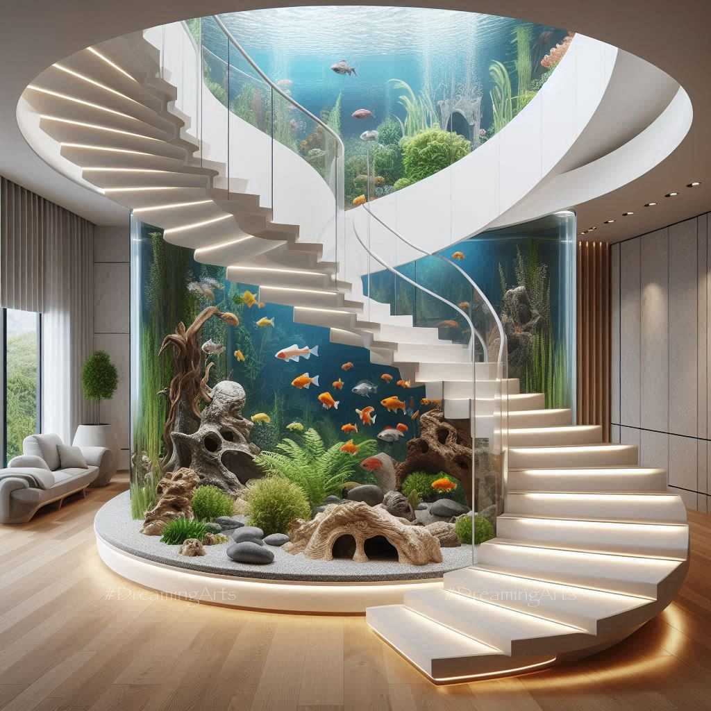 Staircases with Aquarium