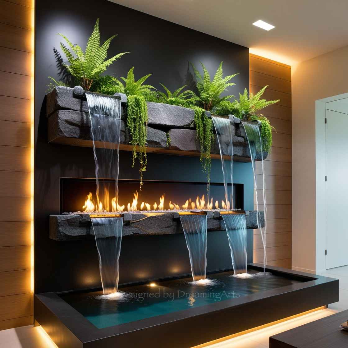 Waterfall Fireplaces