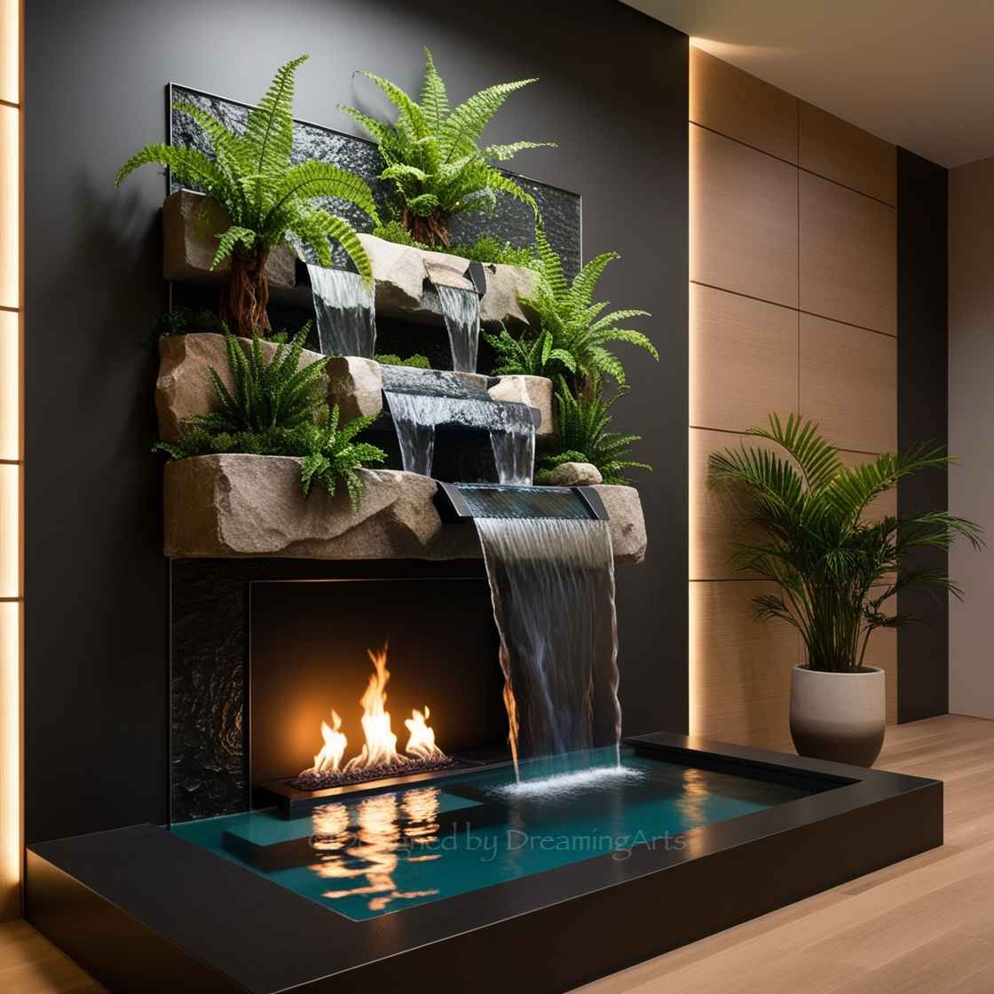 Waterfall Fireplaces