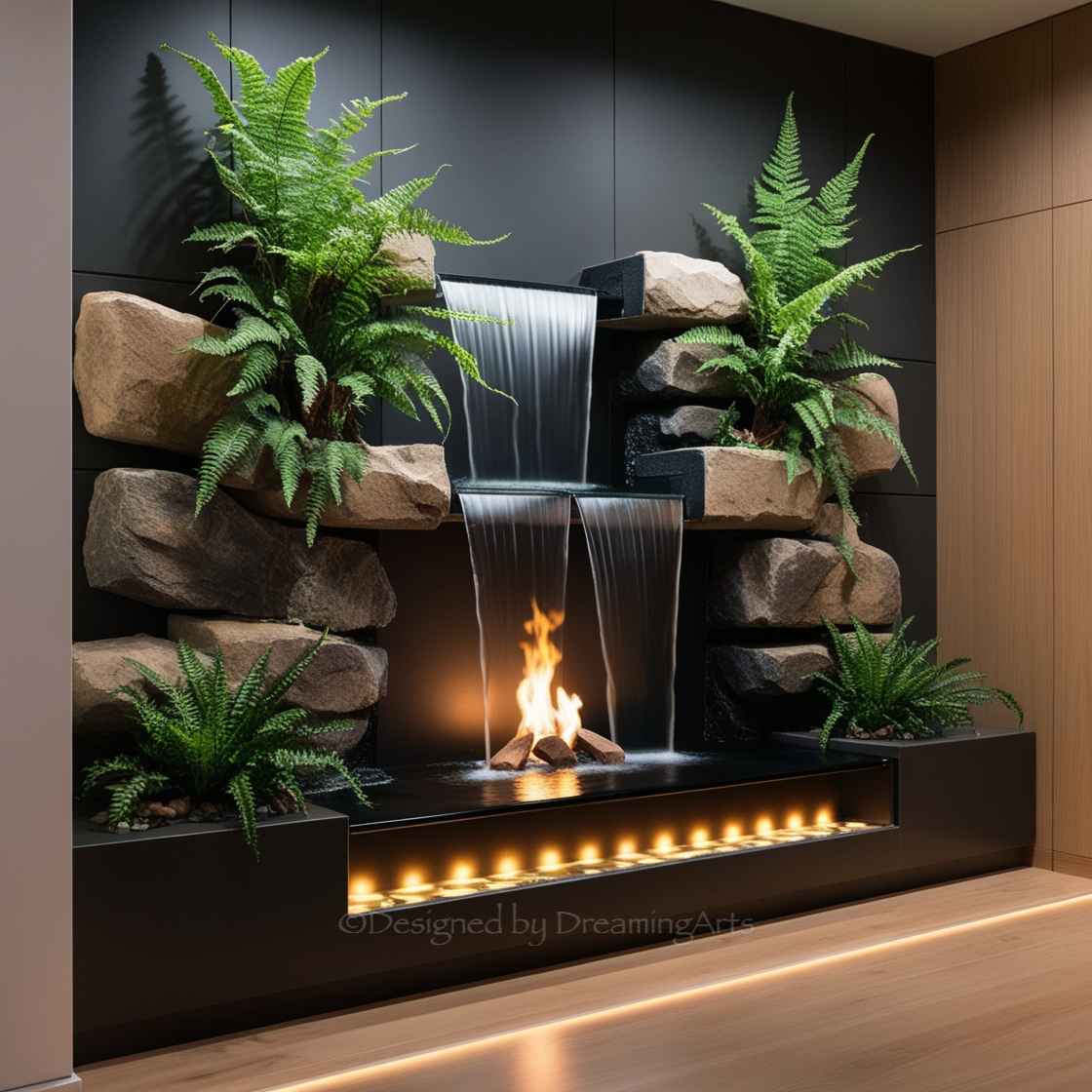 Waterfall Fireplaces