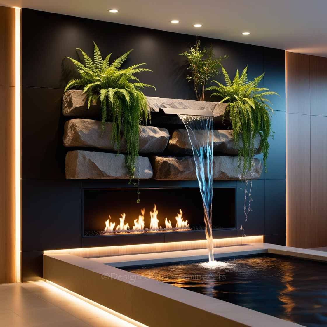 Waterfall Fireplaces