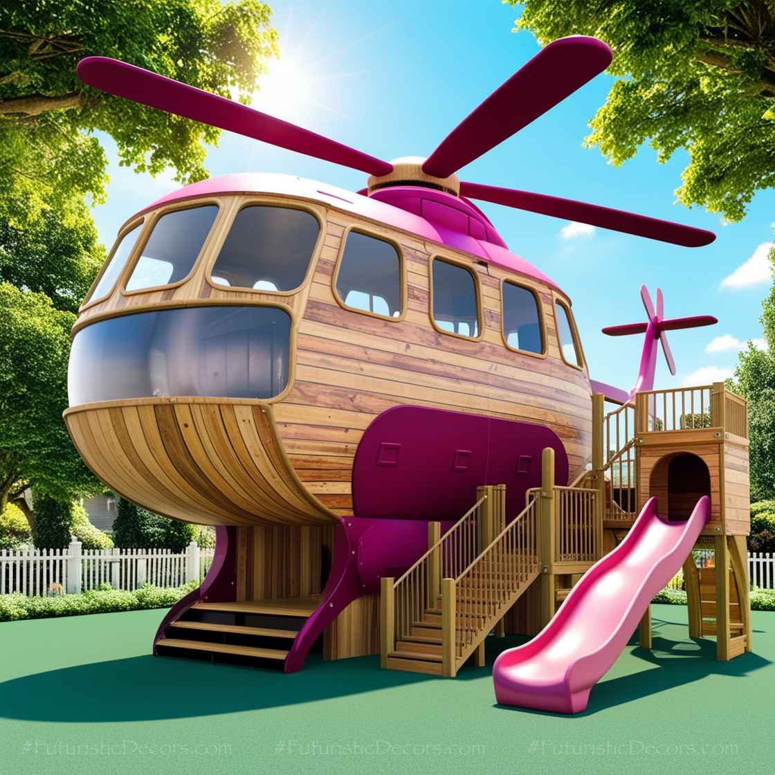 Wood Helicopter Playgrounds