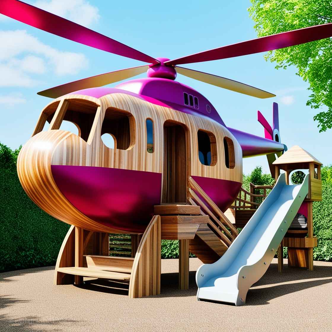 Wood Helicopter Playgrounds