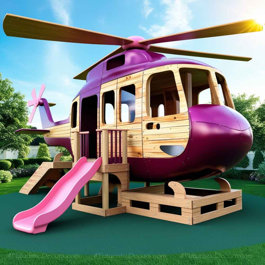 Wood Helicopter Playgrounds