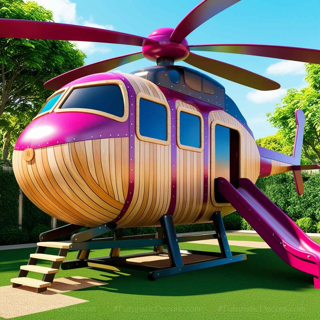 Wood Helicopter Playgrounds