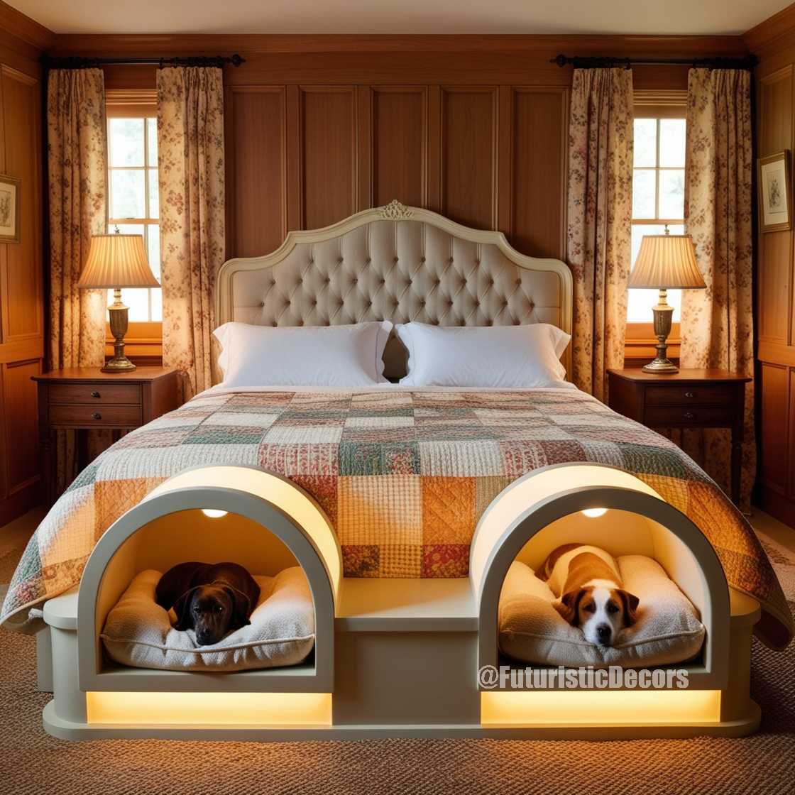 Bed With Dog Pods Bed