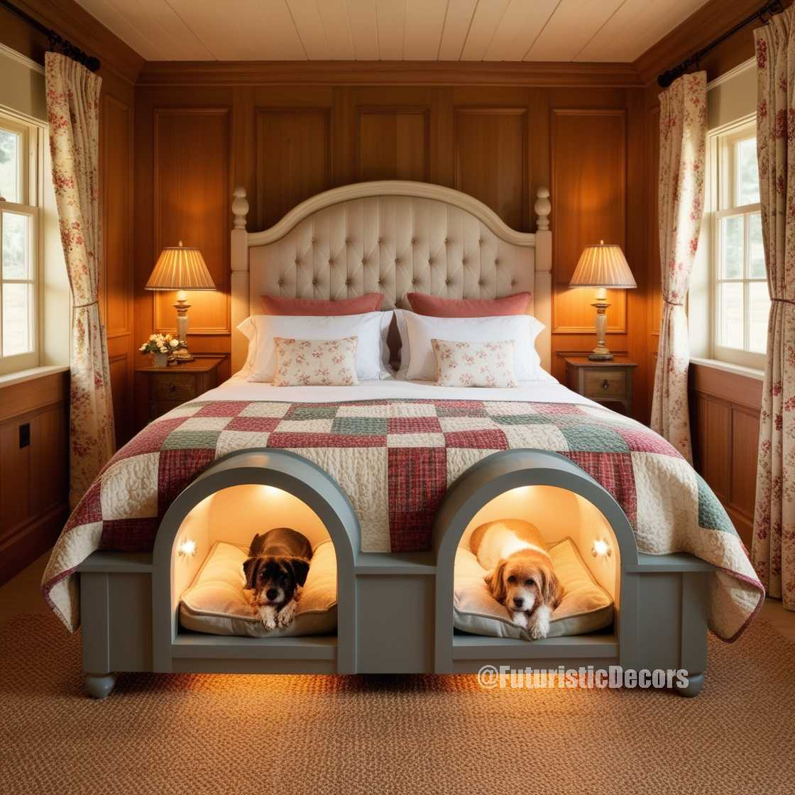 Bed With Dog Pods Bed