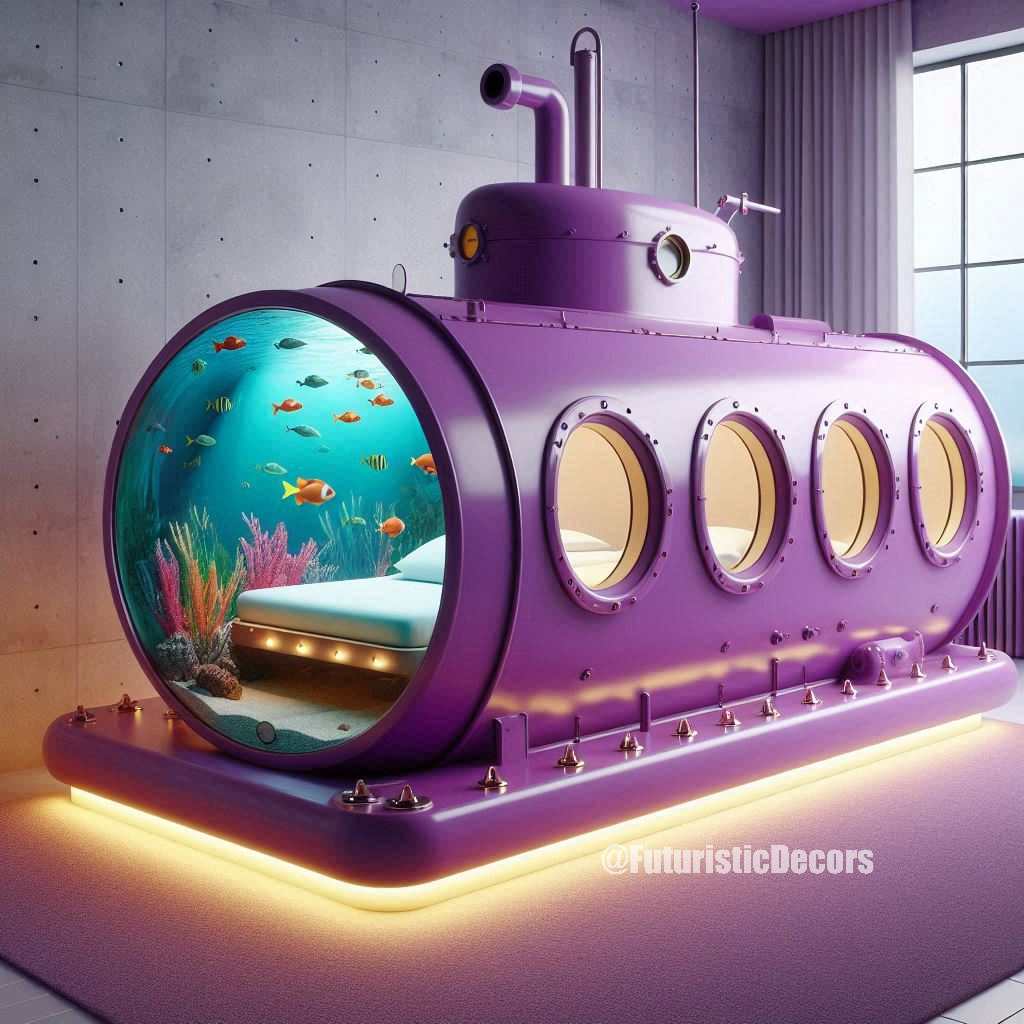 Submarine Aquarium Bed