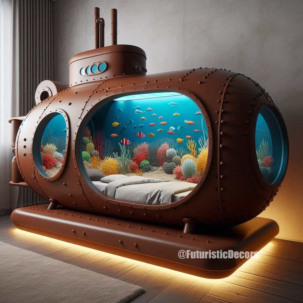 Submarine Aquarium Bed