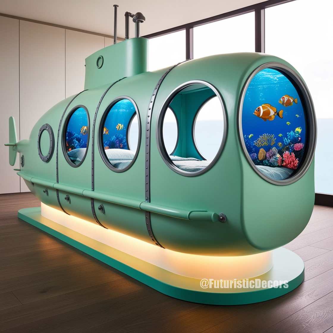 Submarine Aquarium Bed