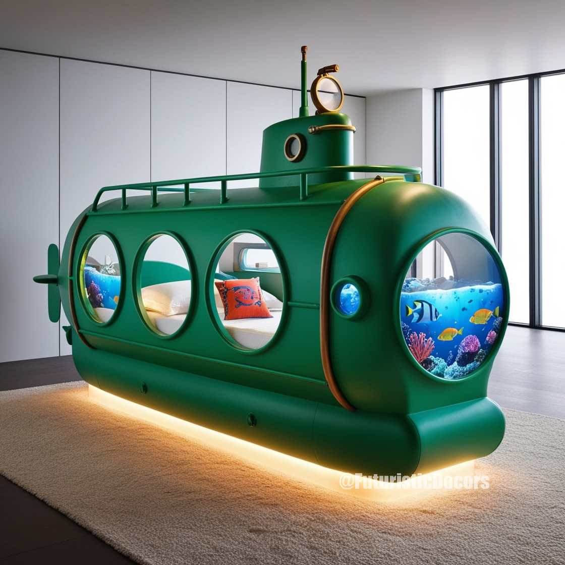 Submarine Aquarium Bed