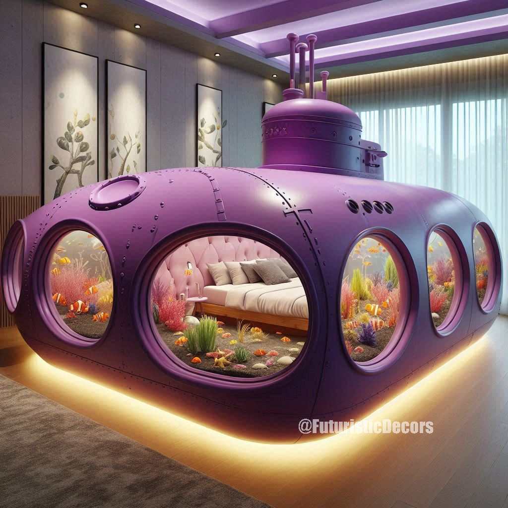 Submarine Aquarium Bed