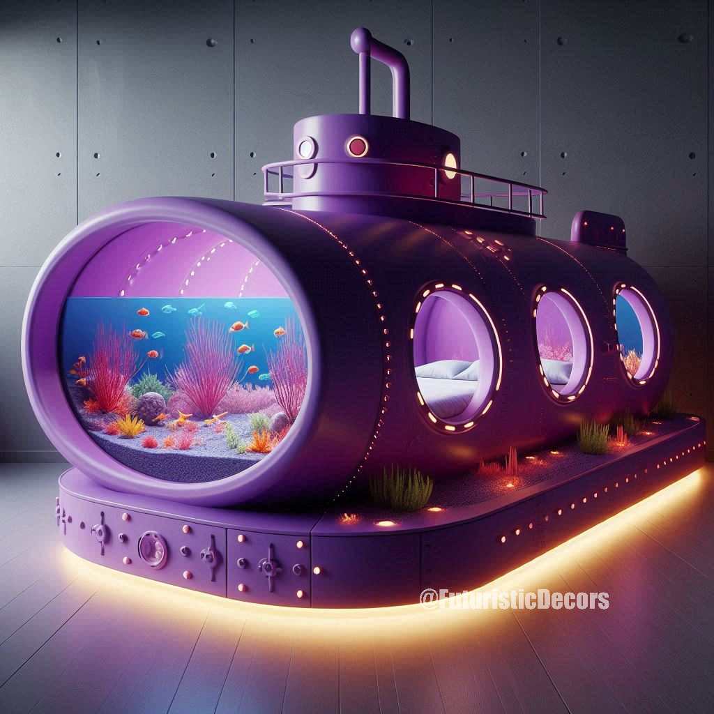 Submarine Aquarium Bed