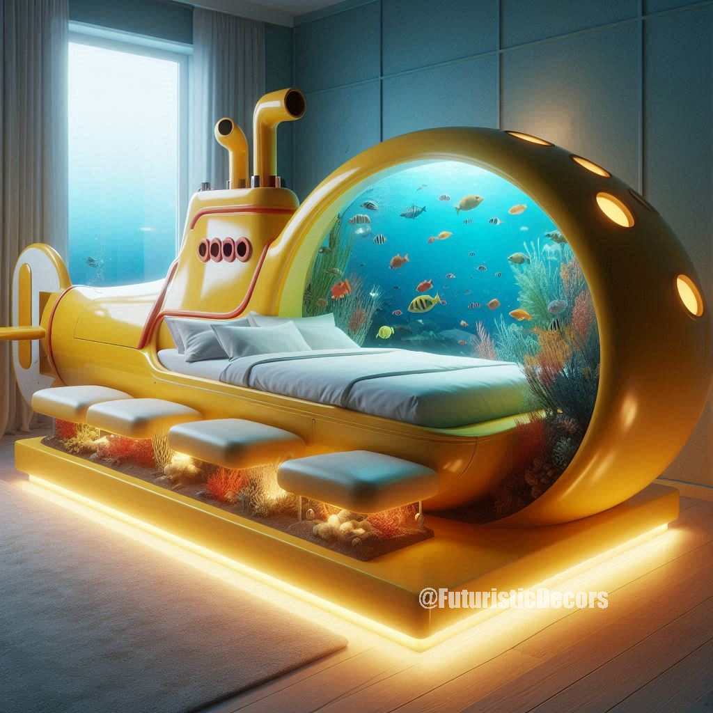 Submarine Aquarium Bed