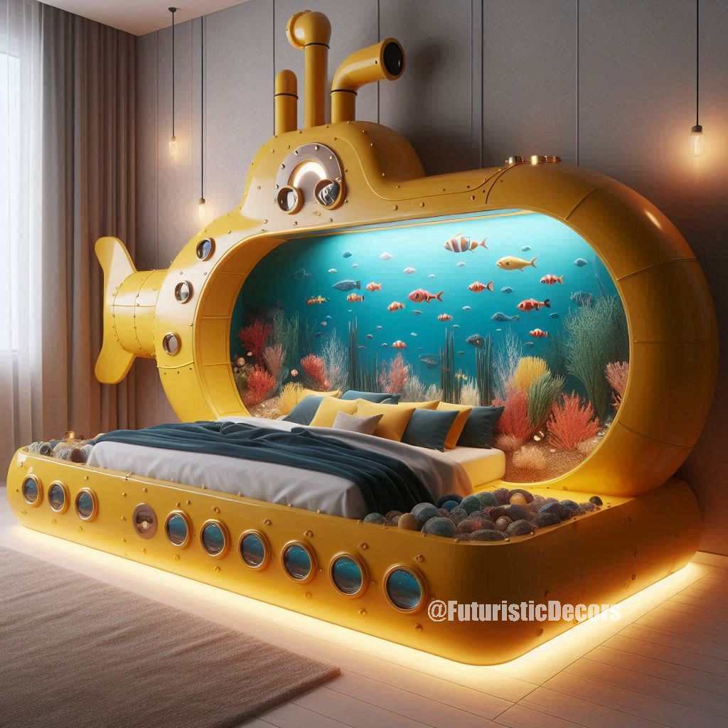 Submarine Aquarium Bed