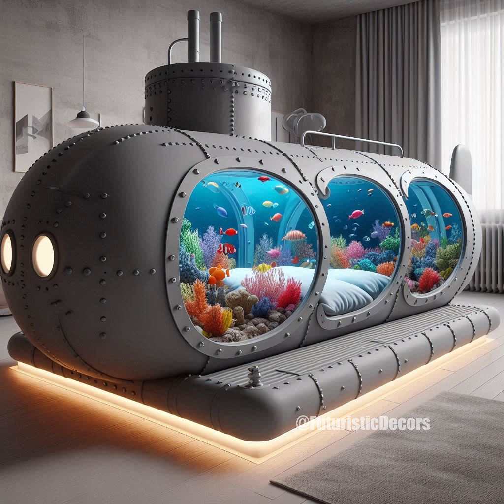 Submarine Aquarium Bed