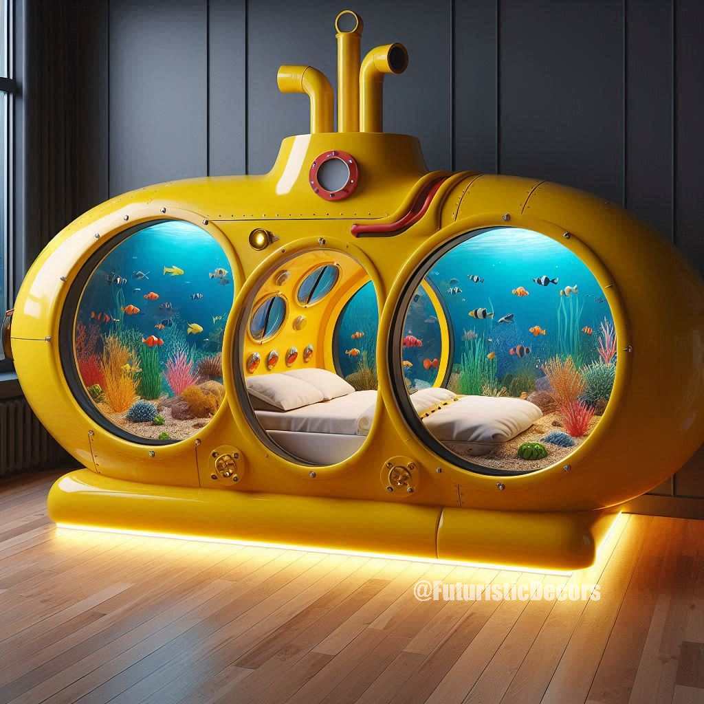 Submarine Aquarium Bed