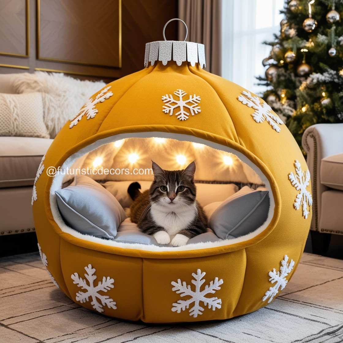 Christmas Bauble Pet Bed