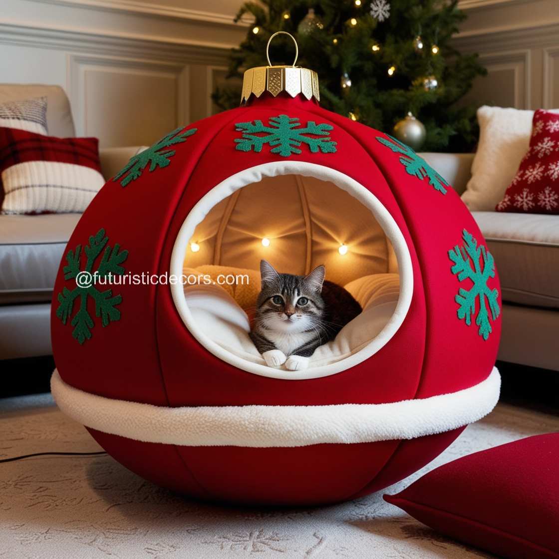 Christmas Bauble Pet Bed