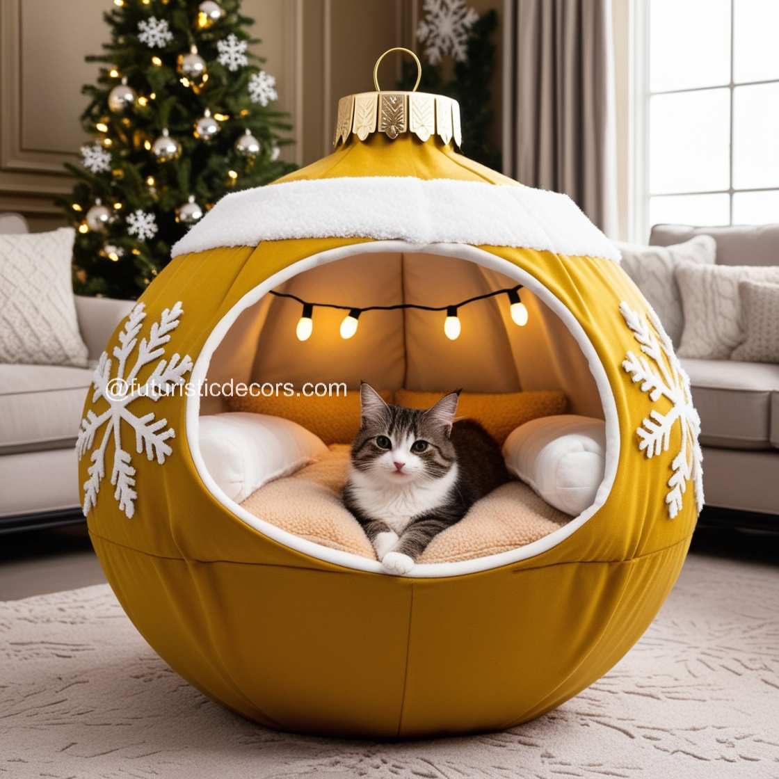 Christmas Bauble Pet Bed