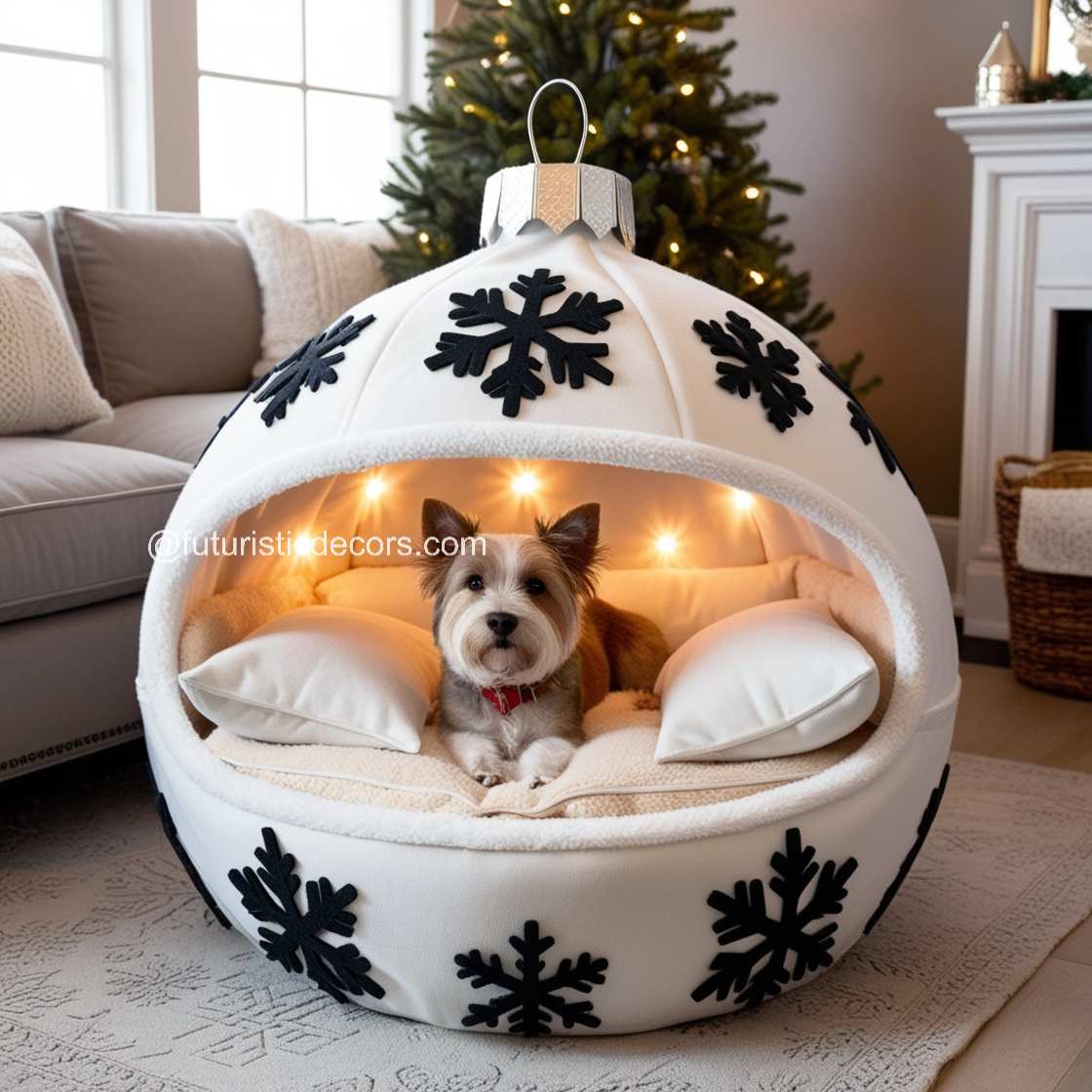 Christmas Bauble Pet Bed