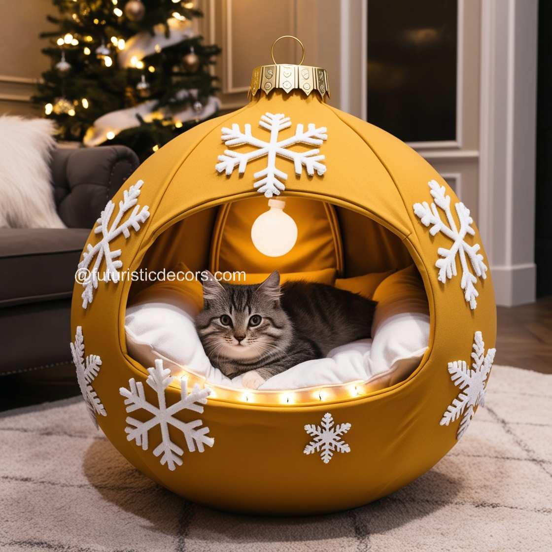 Christmas Bauble Pet Bed