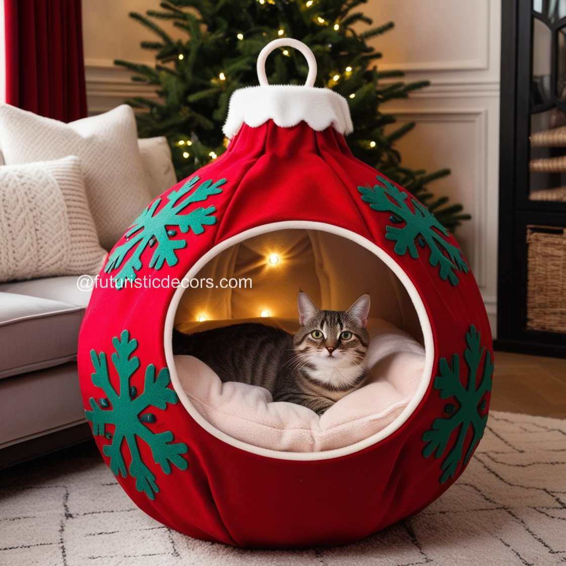 Christmas Bauble Pet Bed