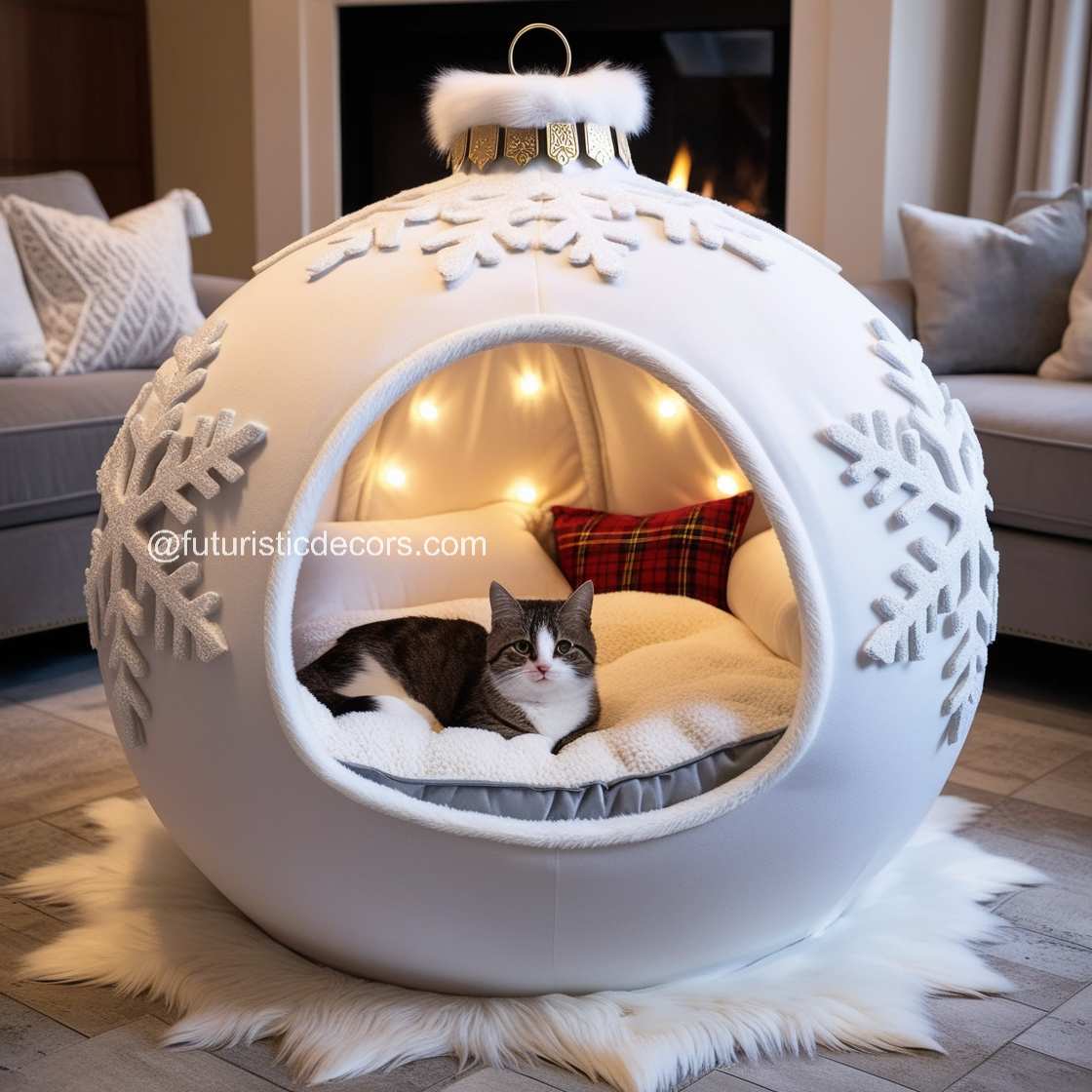 Christmas Bauble Pet Bed