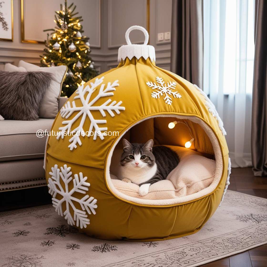 Christmas Bauble Pet Bed