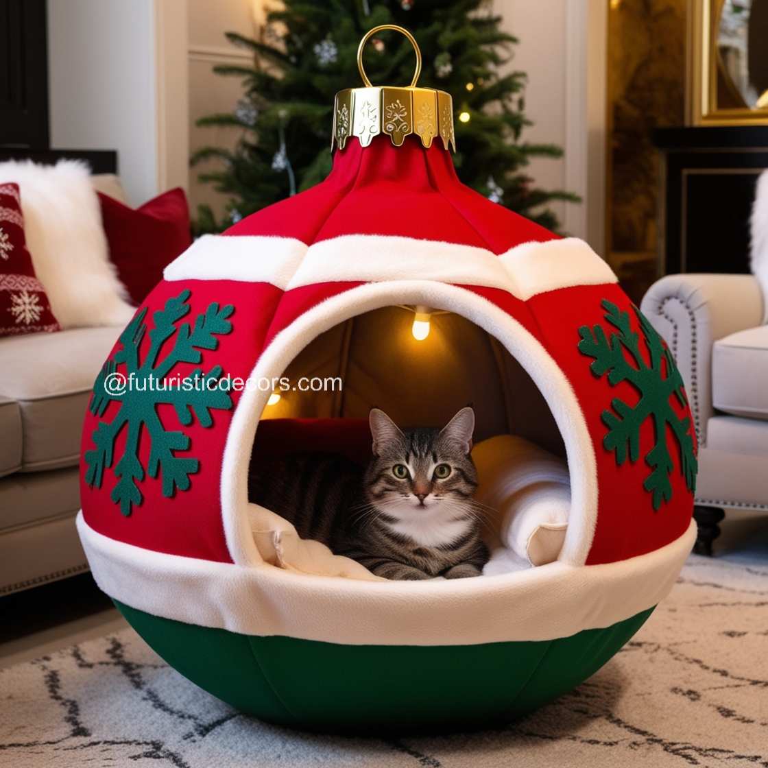 Christmas Bauble Pet Bed