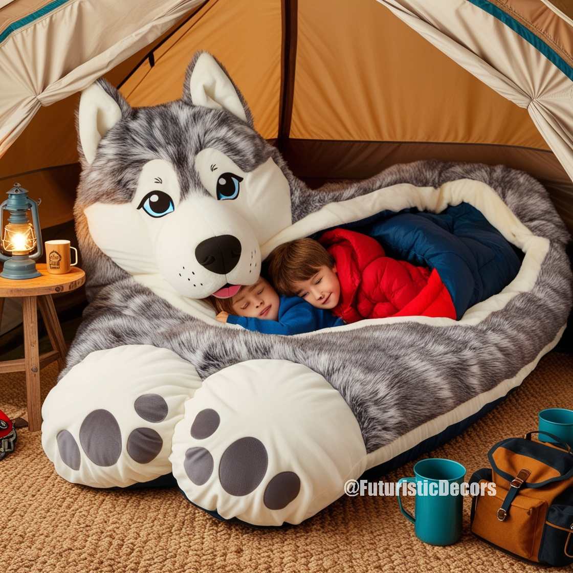 Dog Shaped Sleeping Bag