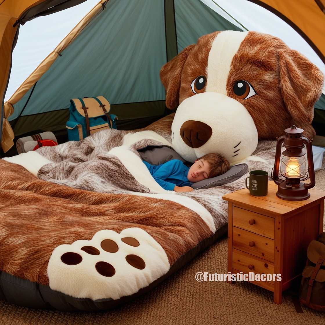 Dog Shaped Sleeping Bag