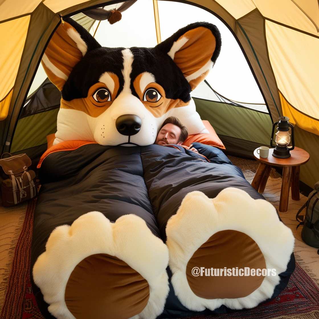 Dog Shaped Sleeping Bag