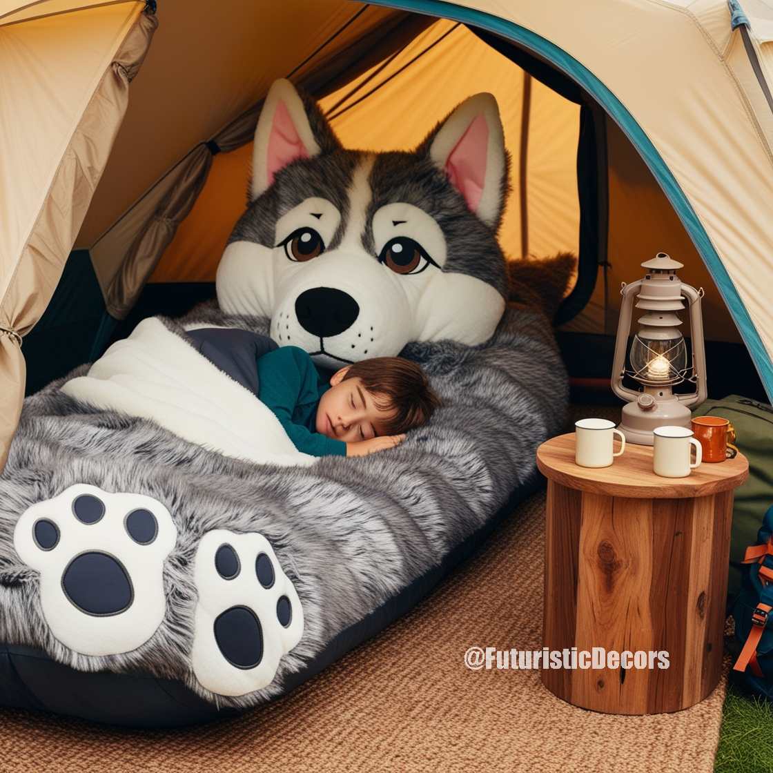 Dog Shaped Sleeping Bag